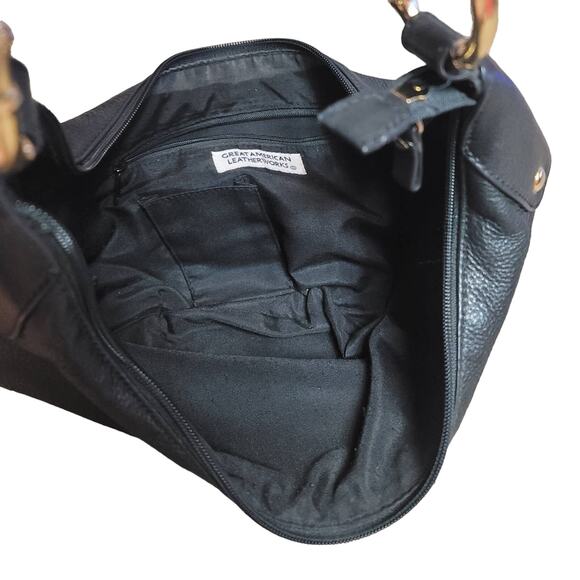 Great American Leather Works Black Leather Purse - Picture 11 of 11